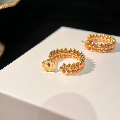 [LOXURA]CLASH SMALL HOOP EARRINGS
