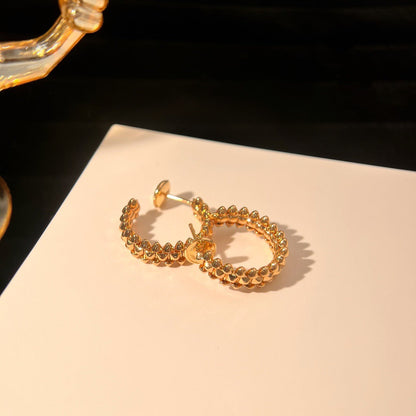 [LOXURA]CLASH SMALL HOOP EARRINGS