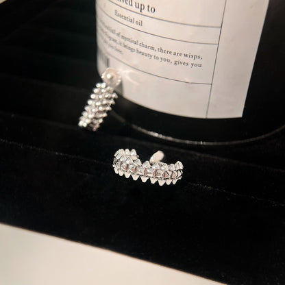 [LOXURA]CLASH SMALL HOOP EARRINGS
