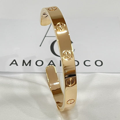[LOXURA]LOVE BRACELET 6.1MM OPEN CUFF