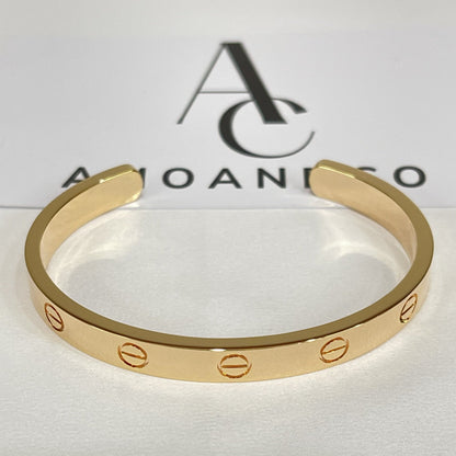 [LOXURA]LOVE BRACELET 6.1MM OPEN CUFF