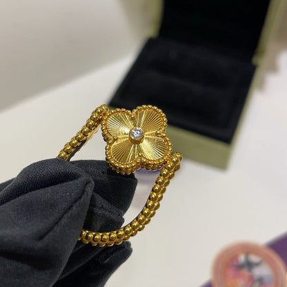 [LOXURA]CLOVER RIVERSIBLE RING GOLD COLLECTION