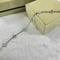 [LOXURA]CLOVER 6 MOTIF DIAMOND LASER BRACELET