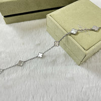 [LOXURA]CLOVER 6 MOTIF WHITE MOP BRACELET