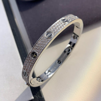 [LOXURA]LOVE BRACELET 6.1MM DIAMOND-PAVED CERAMIC