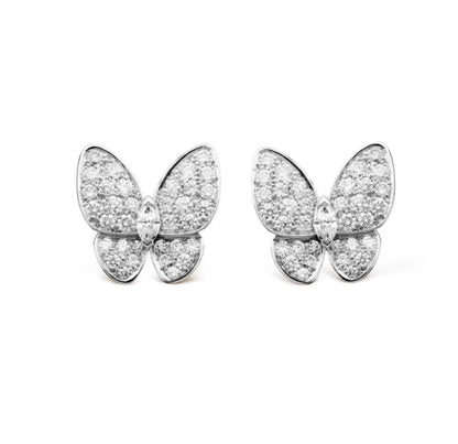 [LOXURA]BUTTERFLY ALL DIAMOND EARRINGS