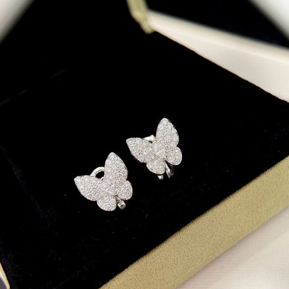[LOXURA]BUTTERFLY ALL DIAMOND EARRINGS