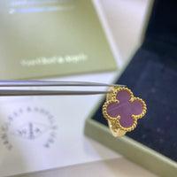[LOXURA]CLOVER  PURPLE VIOLET RING