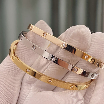 [LOXURA]LOVE BRACELET 3.65MM 10 DIAMONDS