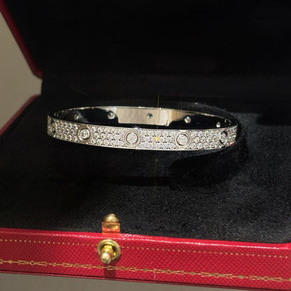 [LOXURA]LOVE BRACELET 6.1MM DIAMOND-PAVED 10 BIG DIAMONDS