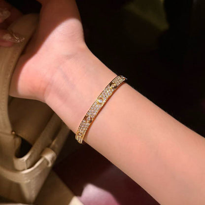 [LOXURA]LOVE BRACELET 6.1MM DIAMOND-PAVED 10 BIG DIAMONDS