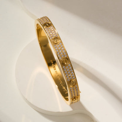 [LOXURA] LOVE BRACELET 6.1MM DIAMOND-PAVED