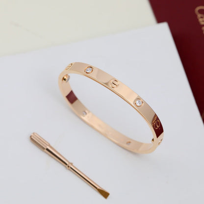 [LOXURA]LOVE BRACELET 6.1MM 4 DIAMONDS