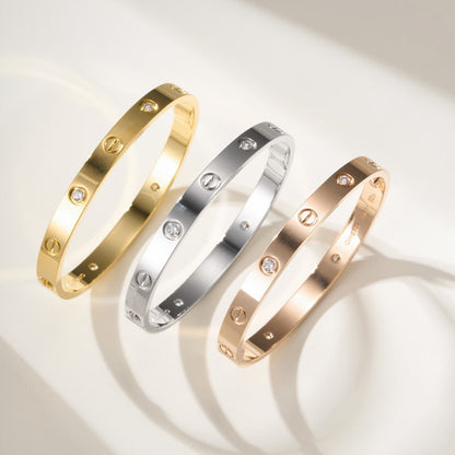 [LOXURA]LOVE BRACELET 6.1MM 4 DIAMONDS