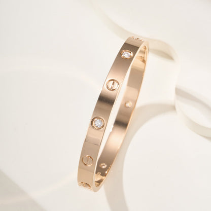 [LOXURA]LOVE BRACELET 6.1MM 4 DIAMONDS