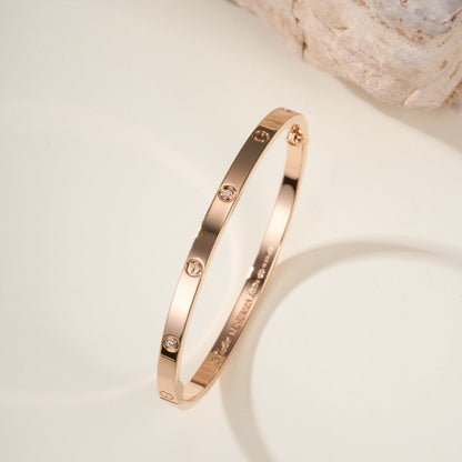 [LOXURA]LOVE BRACELET 3.65MM 6 DIAMONDS