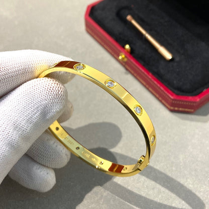 [LOXURA]LOVE BRACELET 6.1MM 10 DIAMONDS