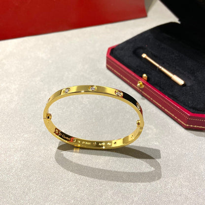 [LOXURA]LOVE BRACELET 6.1MM 10 DIAMONDS