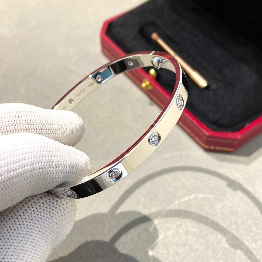 [LOXURA]LOVE BRACELET 6.1MM 10 DIAMONDS