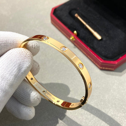 [LOXURA]LOVE BRACELET 6.1MM 10 DIAMONDS