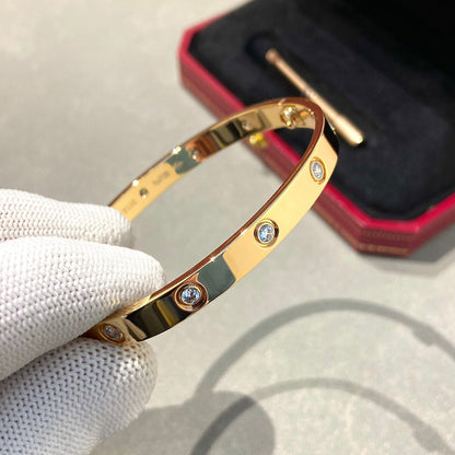 [LOXURA]LOVE BRACELET 6.1MM 10 DIAMONDS