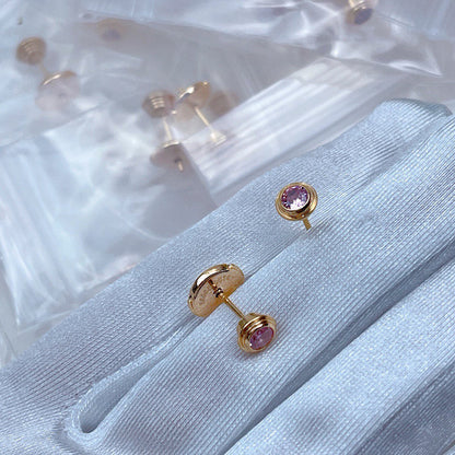 [LOXURA]DAMOUR PING DIAMOND EARRINGS