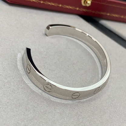 [LOXURA]LOVE BRACELET 6.1MM 1 DIAMOND OPEN CUFF