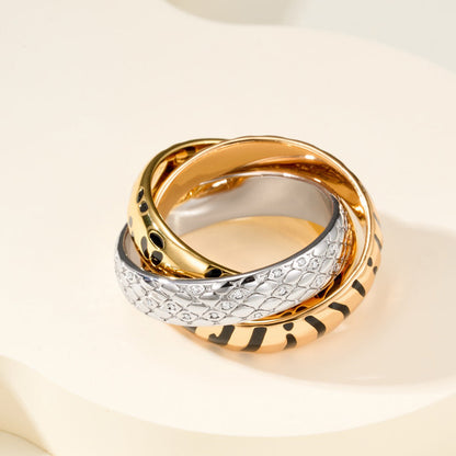 [LOXURA]TRINITY  RING LEOPARD PRINT