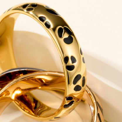 [LOXURA] TRINITY  RING LEOPARD PRINT