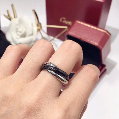 [LOXURA]TRINITY 3.2MM RING BLACK CERAMIC