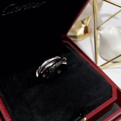 [LOXURA]TRINITY 3.2MM RING BLACK CERAMIC