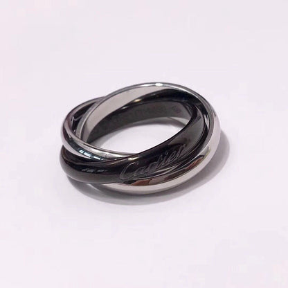 [LOXURA]TRINITY 3.2MM RING BLACK CERAMIC