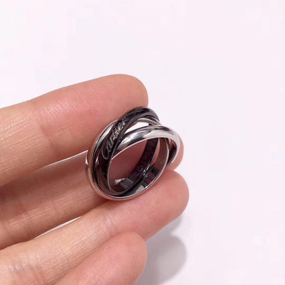 [LOXURA]TRINITY 3.2MM RING BLACK CERAMIC