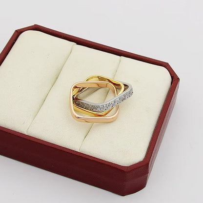 [LOXURA] TRINITY 3.5MM CUSHION RING COLLECTION
