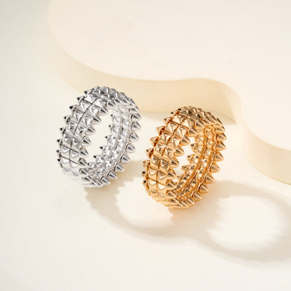 [LOXURA]CLASH 9.2MM DOUBLE ROW RING