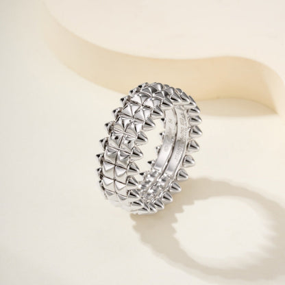 [LOXURA]CLASH 9.2MM DOUBLE ROW RING