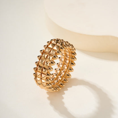 [LOXURA]CLASH 9.2MM DOUBLE ROW RING