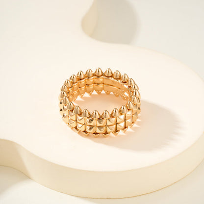 [LOXURA]CLASH 9.2MM DOUBLE ROW RING