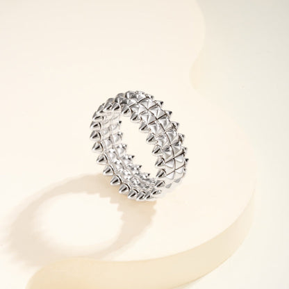 [LOXURA]CLASH 9.2MM DOUBLE ROW RING