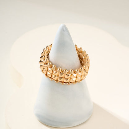 [LOXURA]CLASH 9.2MM DOUBLE ROW RING
