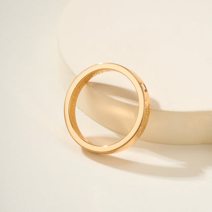 [LOXURA]LOVE RING 4MM 1 DIAMOND