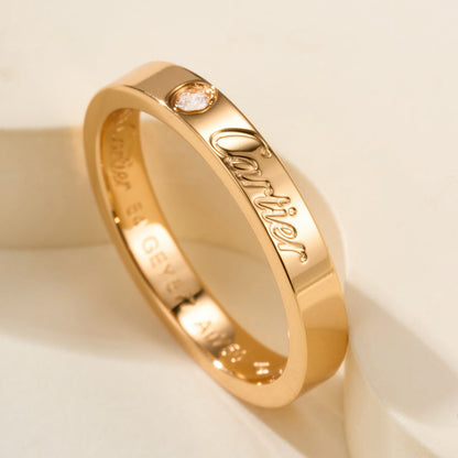 [LOXURA]LOVE RING 4MM 1 DIAMOND