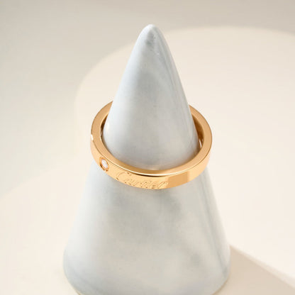 [LOXURA]LOVE RING 4MM 1 DIAMOND