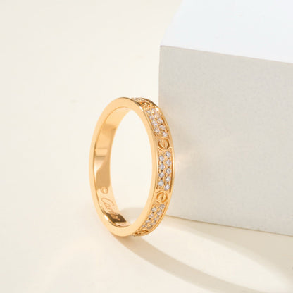 [LOXURA]LOVE RING 2.65MM DIAMOND