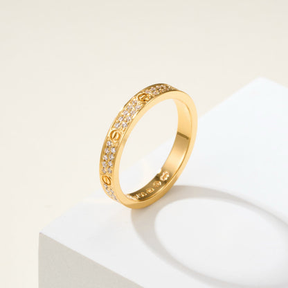 [LOXURA]LOVE RING 2.65MM DIAMOND