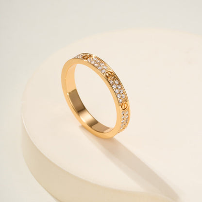 [LOXURA]LOVE RING 2.65MM DIAMOND