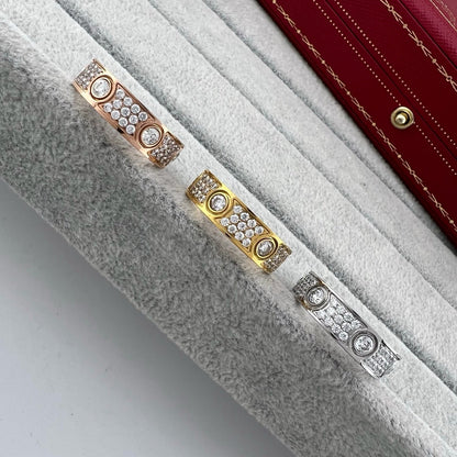 [LOXURA]LOVE 5.5MM FULL-PAVE 6-DIAMOND RING