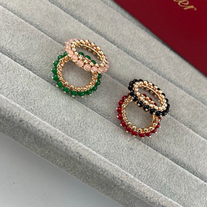 [LOXURA]CLASH 7.9MM AGATE CHALCEDONY RING
