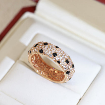 [LOXURA]PANTHERE SPOTTED FULL DIAMOND RING