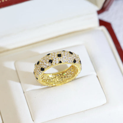 [LOXURA]PANTHERE SPOTTED FULL DIAMOND RING